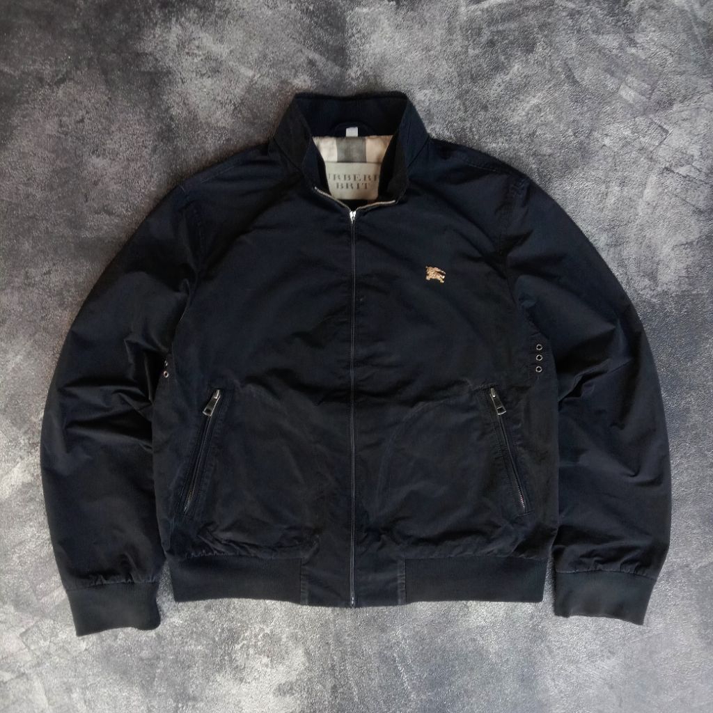 Casual Jacket Burberry Vtg Classic original, jaket casual Burberry Brits simple logo, work Jacket Bu