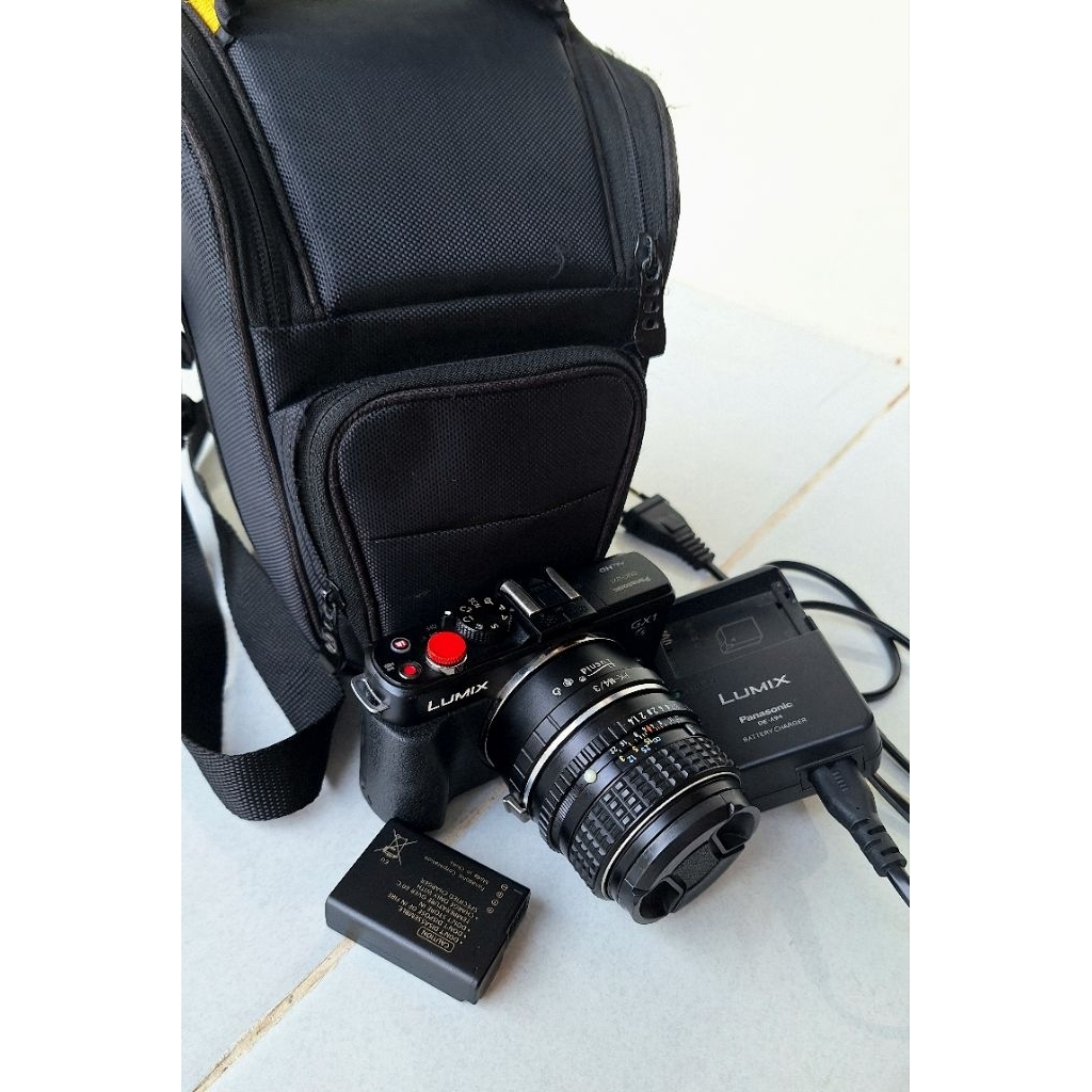 Kamera Mirroles Lumix GX1 Lensa FIX
