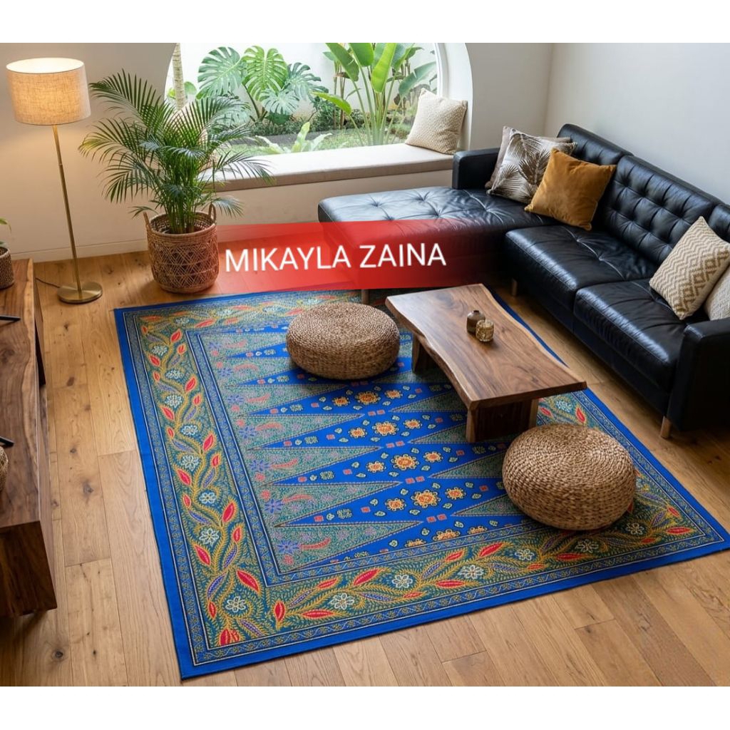 ambal lantai karpet turki permadani jumbo varsa batik ruang tamu