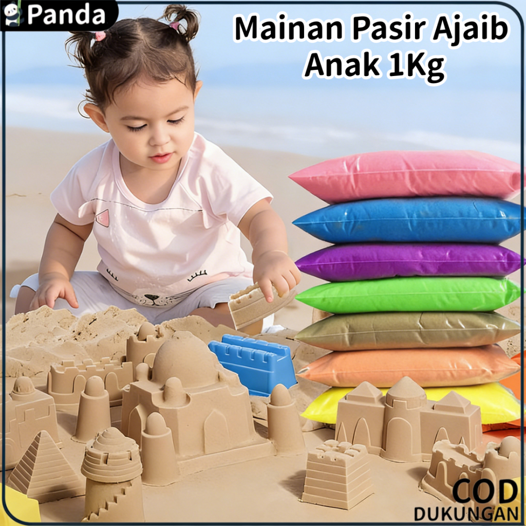 Mainan PasirAjaib Anak 1kg Mainan Pasir Impor Murah/pasir mainan anak dan cetakan