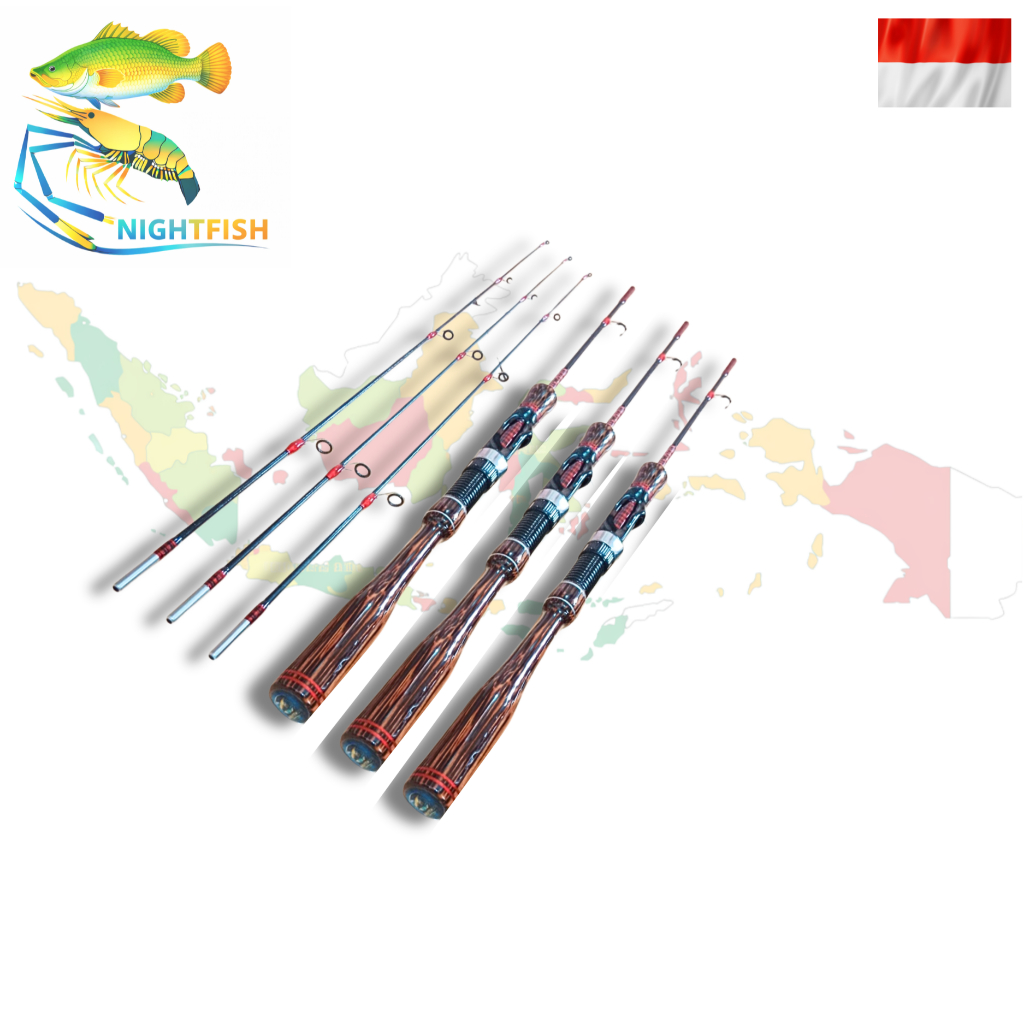 joran custom udang / ikan gagang kayu jati belanda