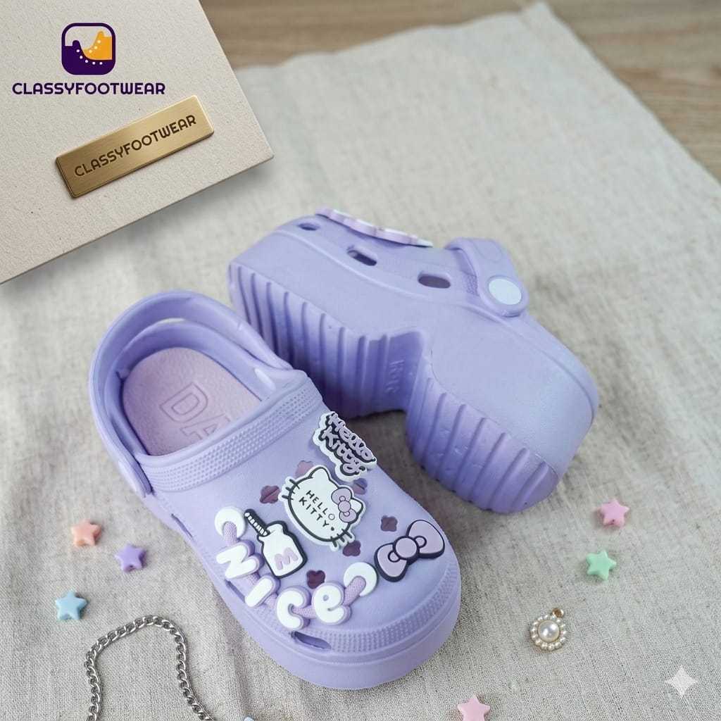 CF -Sandal Selop Anak Perempuan Jibitz Lucu