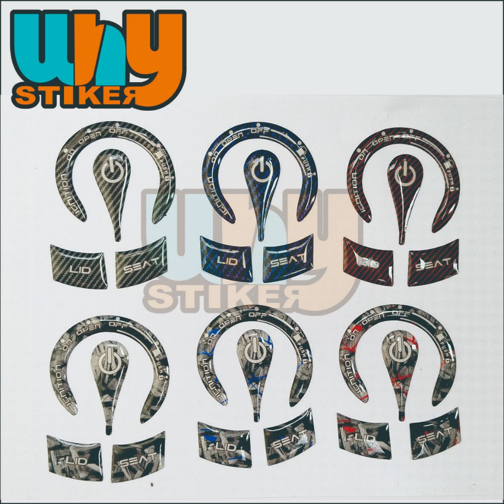 Sticker Stiker Emblem Kontak xmax 250 XMAX250 Emblem Carbon Forged