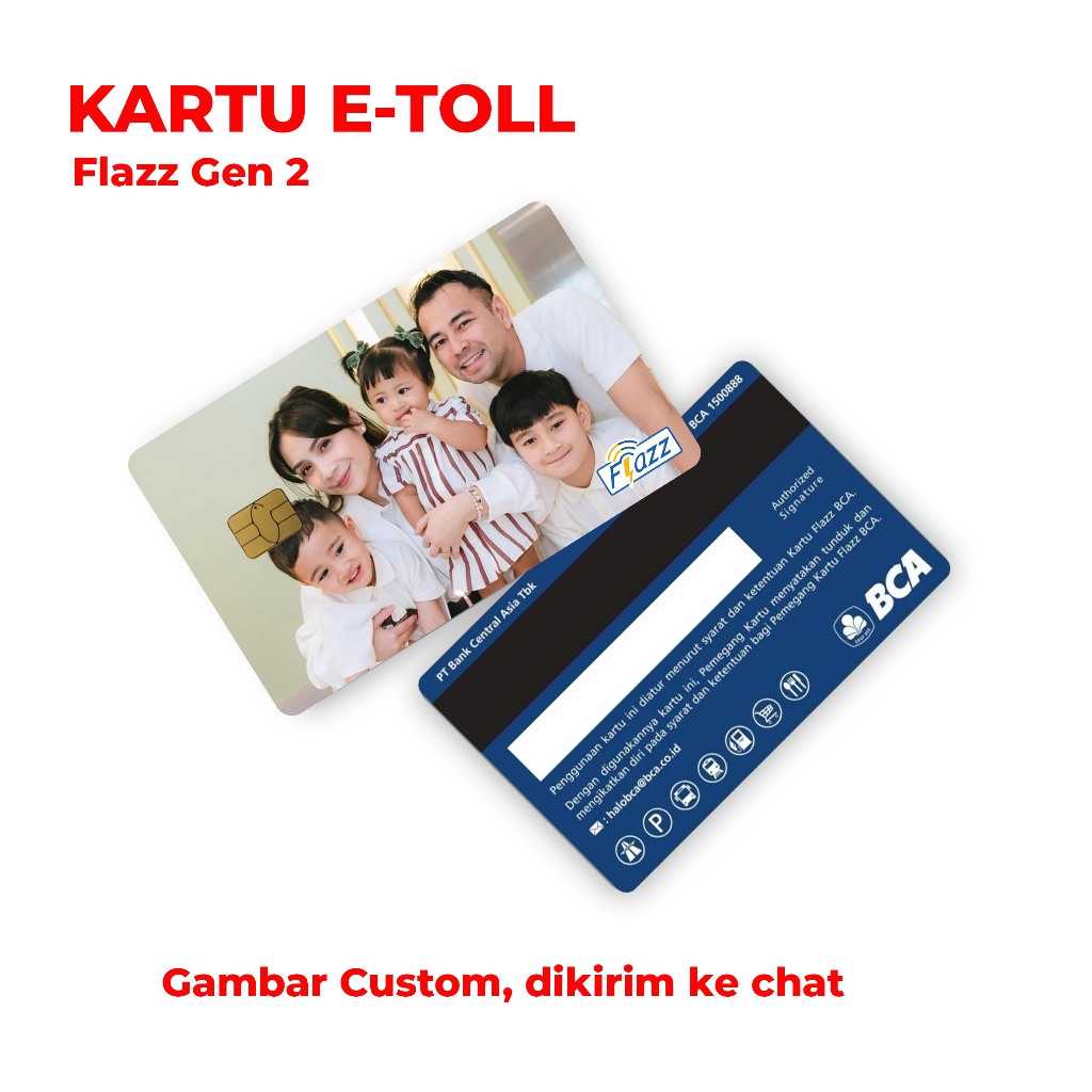 Kartu Flazz BCA Gen 2 Suport NFC Gambar Custom