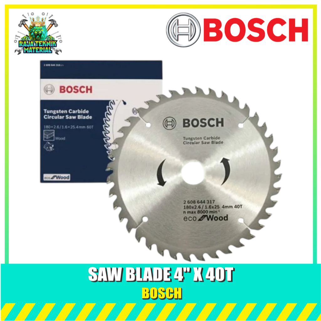 ORI BOSCH SAW BLADE MATA GERGAJI KAYU 4 INCH 40T / Mata Gerinda Potong Kayu 4 inch Circular Saw Blad