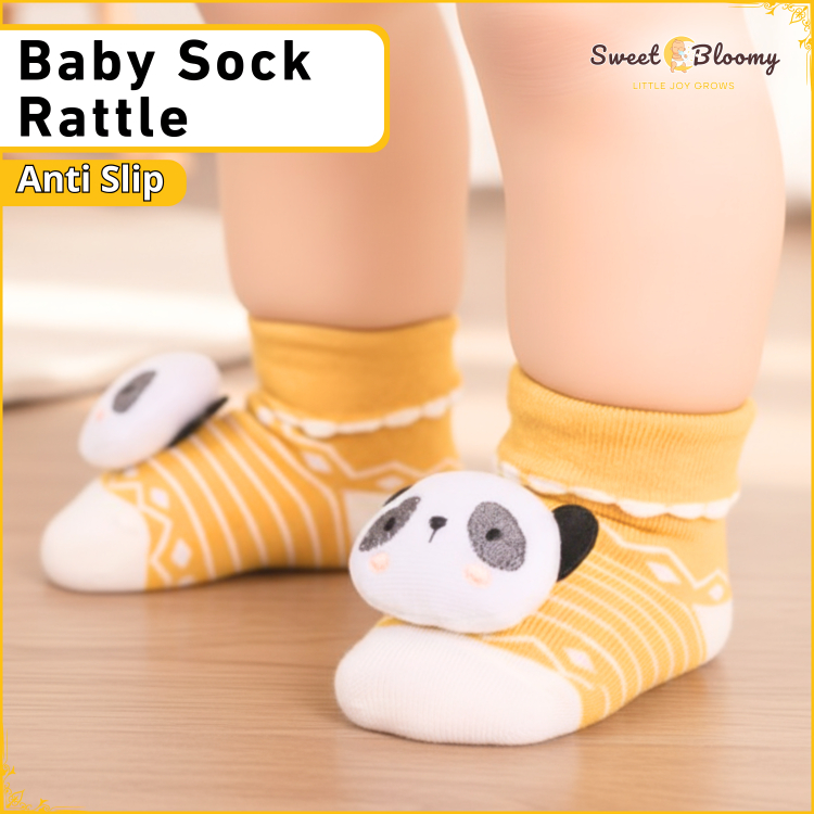 Kaos Kaki Bayi Anti Slip 0 - 9 Bulan Kaos Kaki Bayi Newborn Kaus Kaki Boneka Lucu 3D