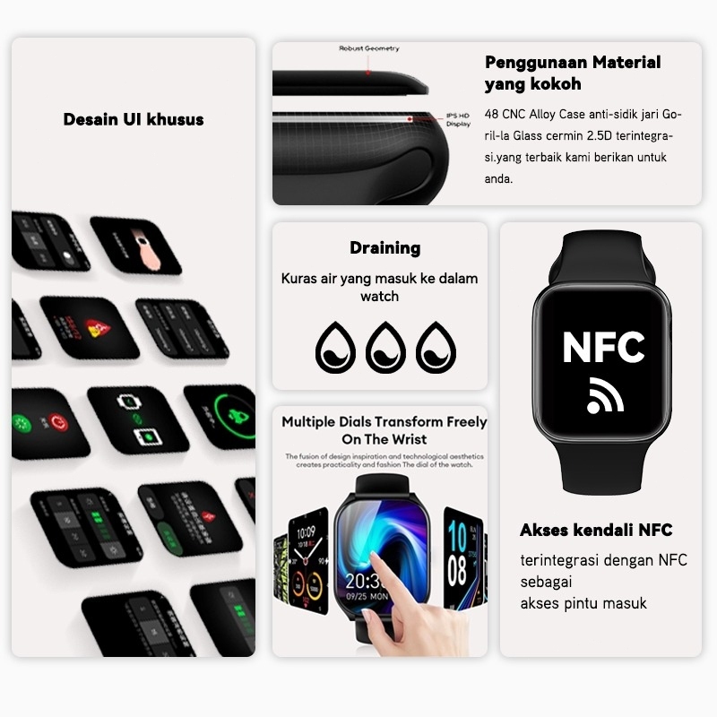 Terlaris [Cod] Samsung Jam Tangan Smartwatch Watch 11 &10Jam Pintar Olahraga Bluetooth Smartwatch