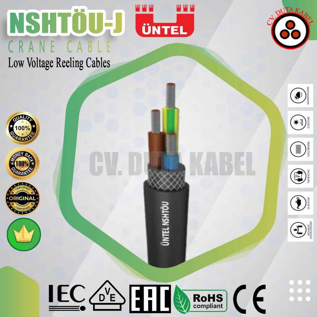 Kabel NSHTOU-J 3Gx6 mm2 MERK UNTEL /REELING CABLES/DRUM REELING/KABEL CRANE/3x6mm2/3 x 6 mm2 mm