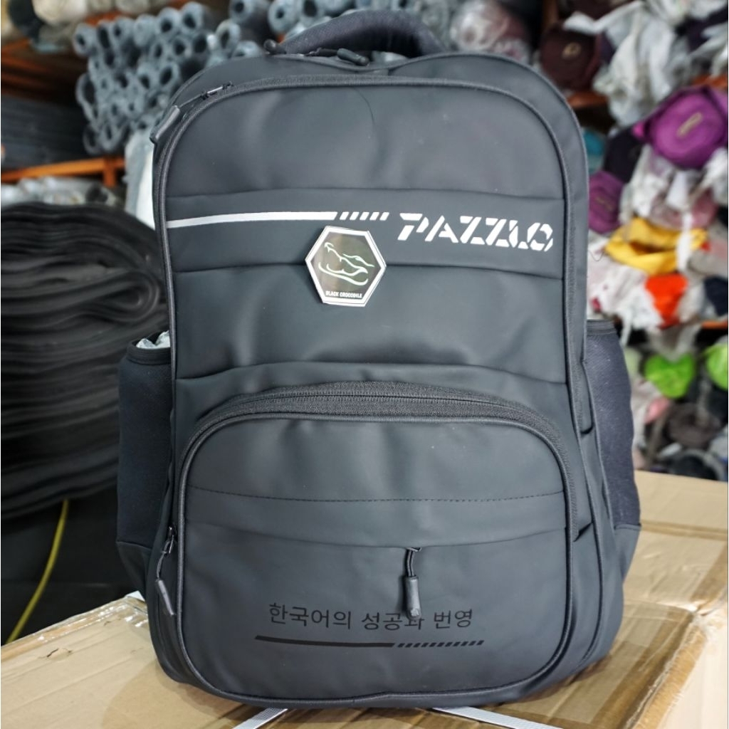 PZ HANGBAW Ransel Sekolah Tas Laptop Kerja Premium Karet