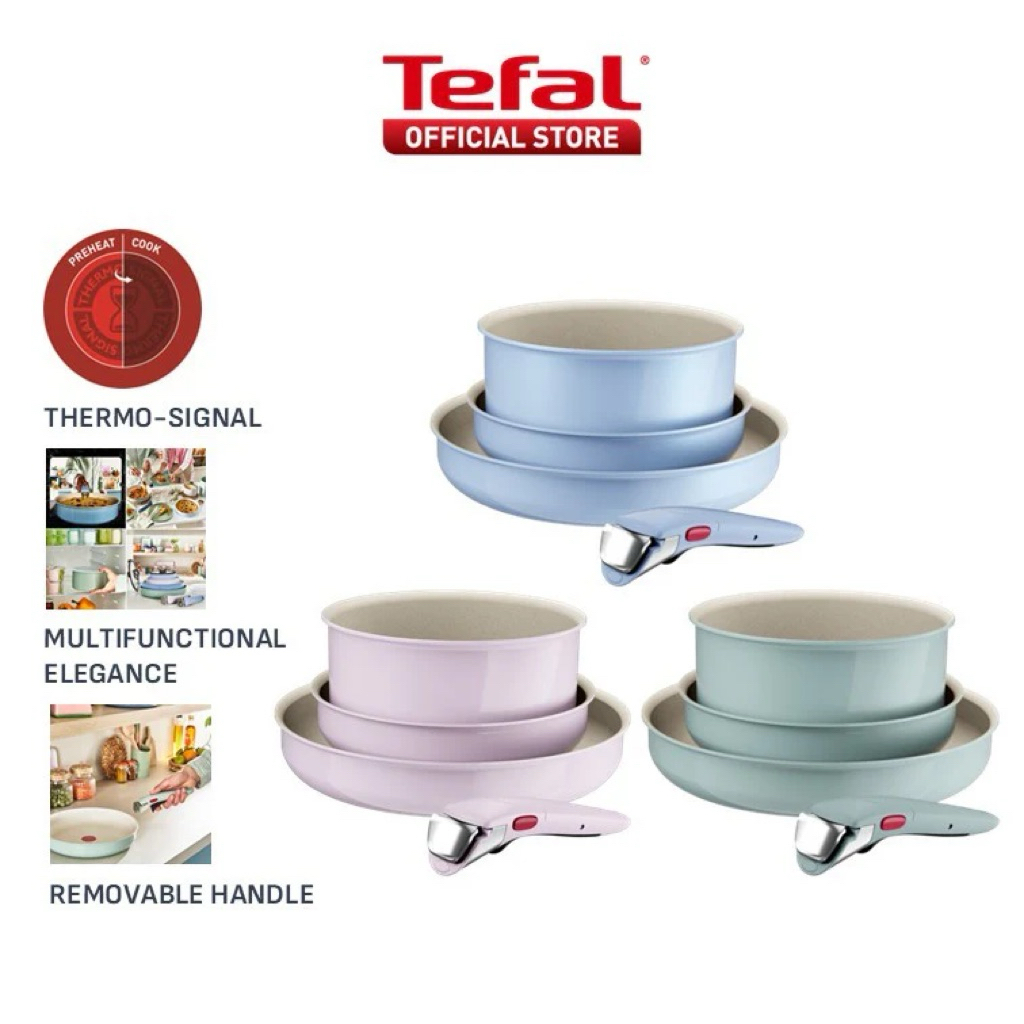 Tefal Ingenio Serenity Matcha 4 Set | Teflon Tefal 4 Set ORIGINAL anti lengket | Panci Tefal Set Pre
