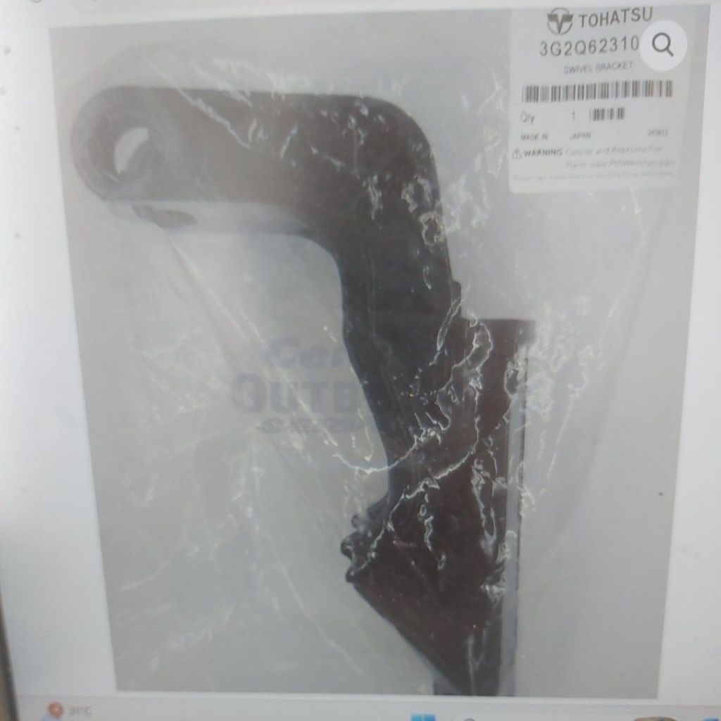 Swivel bracket mesin Tohatsu 18pk. 3G2Q62310-1. Asli