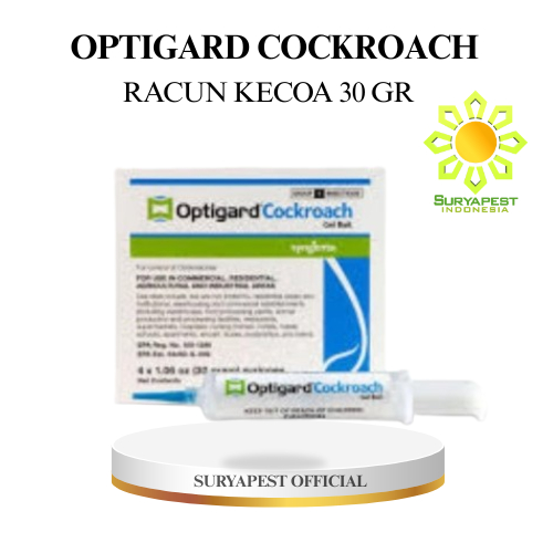 OPTIGARD COCKROACH RACUN PEMBASMI KECOA SUPER PALING AMPUH JERMAN GEL ORIGINAL BY SYGENTA 30 GRAM