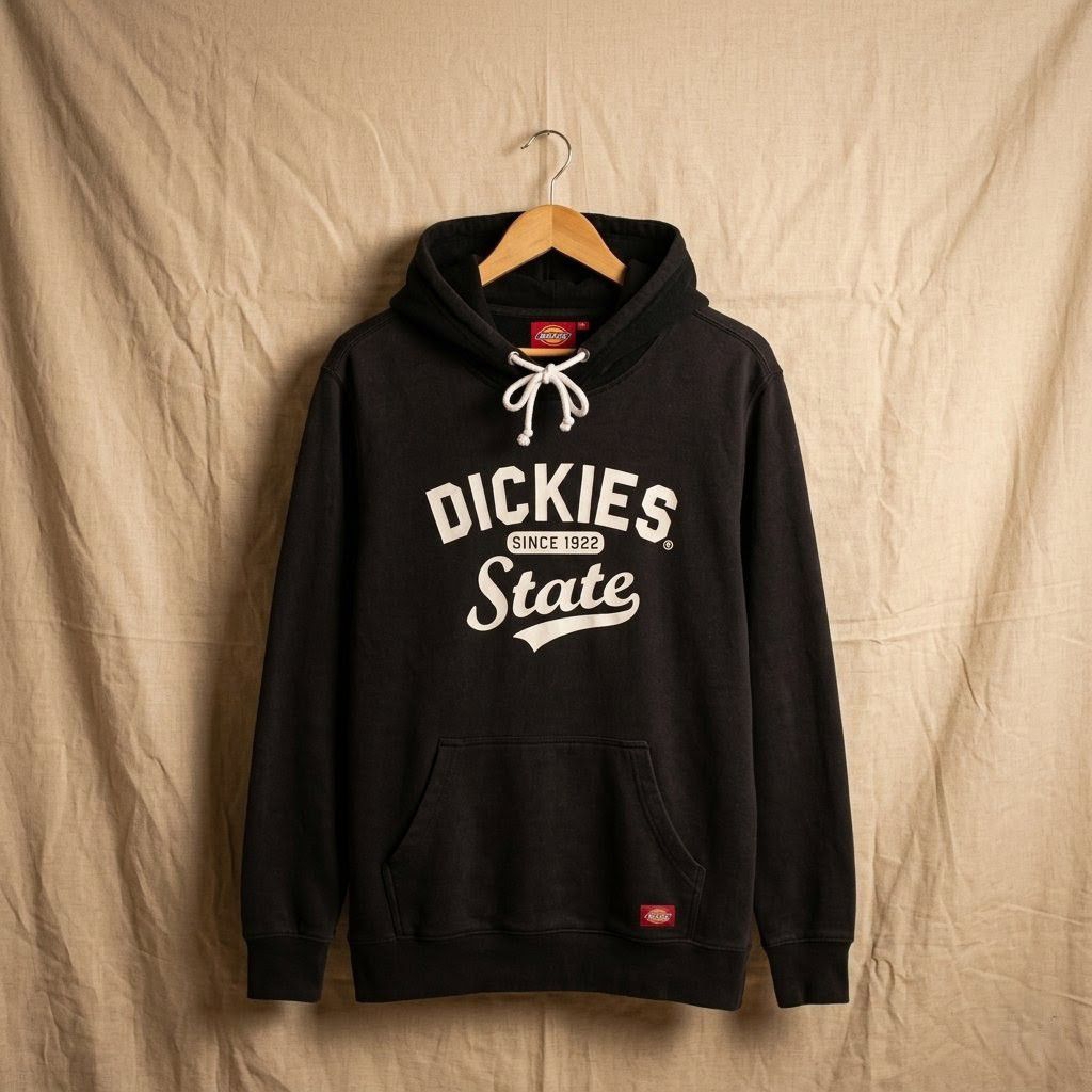 Hoodie Dickies State Black original - Size L - Preloved Kondisi Bagus
