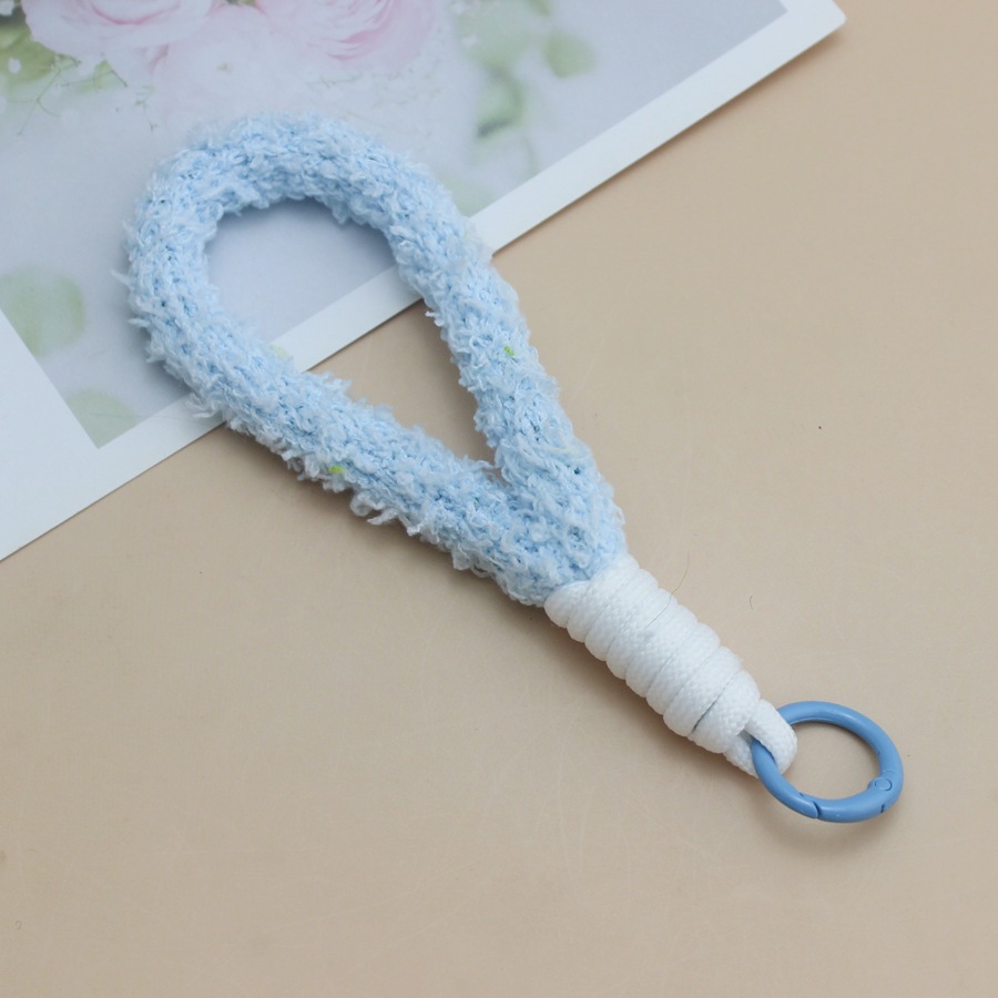 tali gantungan hp bulu | strap hp | gantungan tas girl gift 0003 blue