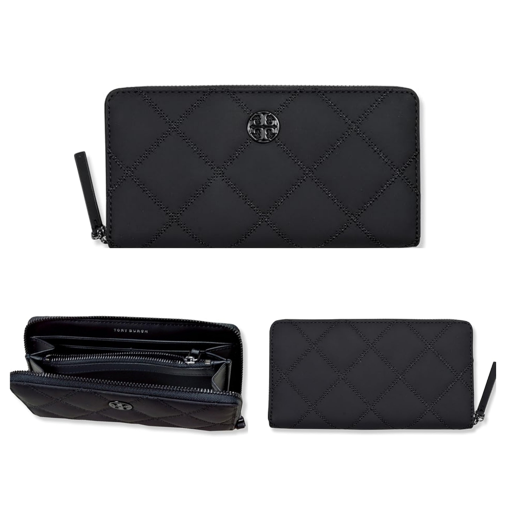 Dompet TB Willa Matte Zip Continental Wallet Black 19x10cm