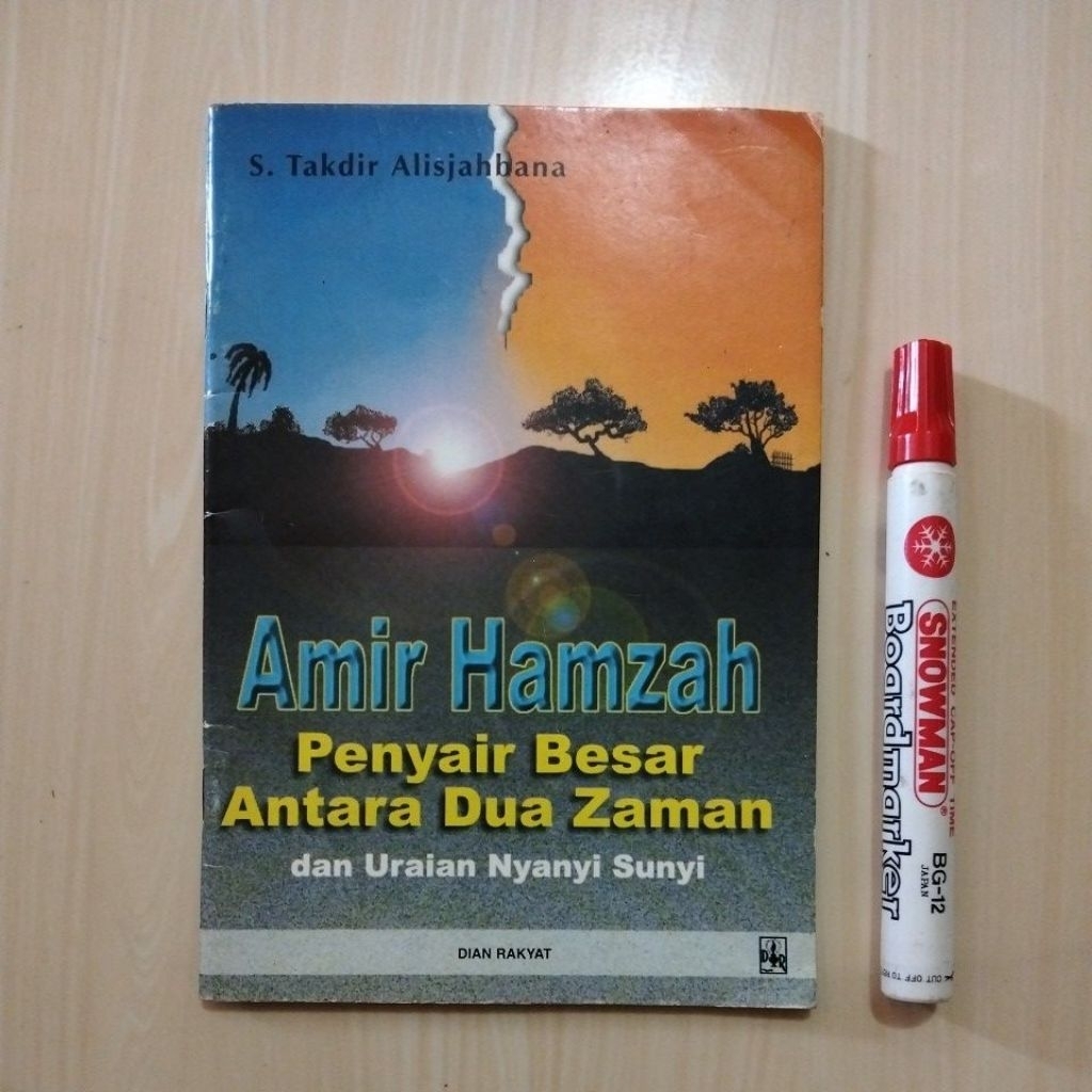 AMIR HAMZAH PENYAIR BESAR ANTARA DUA ZAMAN DAN URAIAN NYANYI SUNYI - Buku Bekas Murah Original - B15
