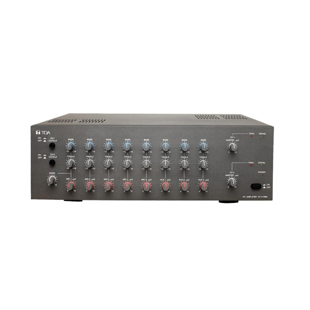 Mixer Amplifier Ampli TOA ZA2128MW ZA 2128MW TOA ZA-2128M 2 x 120 Watt Stereo ZA 2128 MW with Tone d