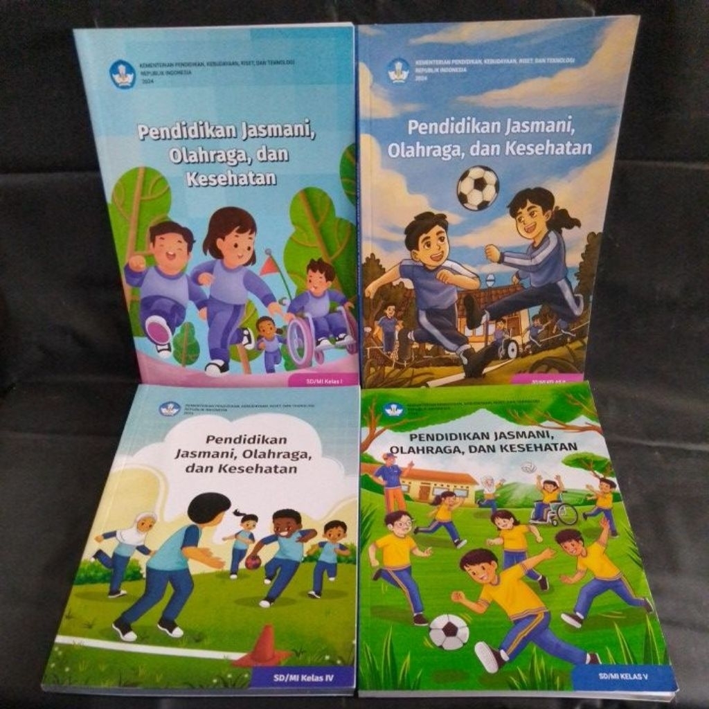 buku paket pelajaran pjok  untuk SD kelas 1 2 4 6 kurikulum merdeka