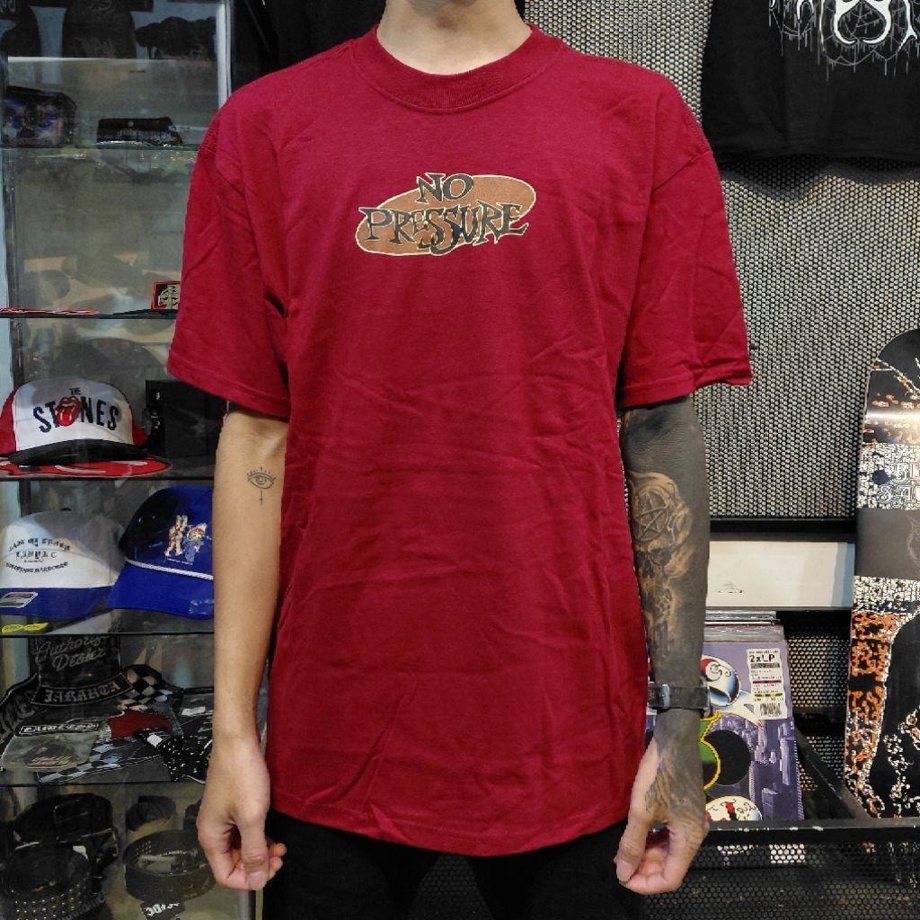 T-Shirt Band Official NO PRESSURE - LP PROMO BURGUNDY (STREET OF HATE)