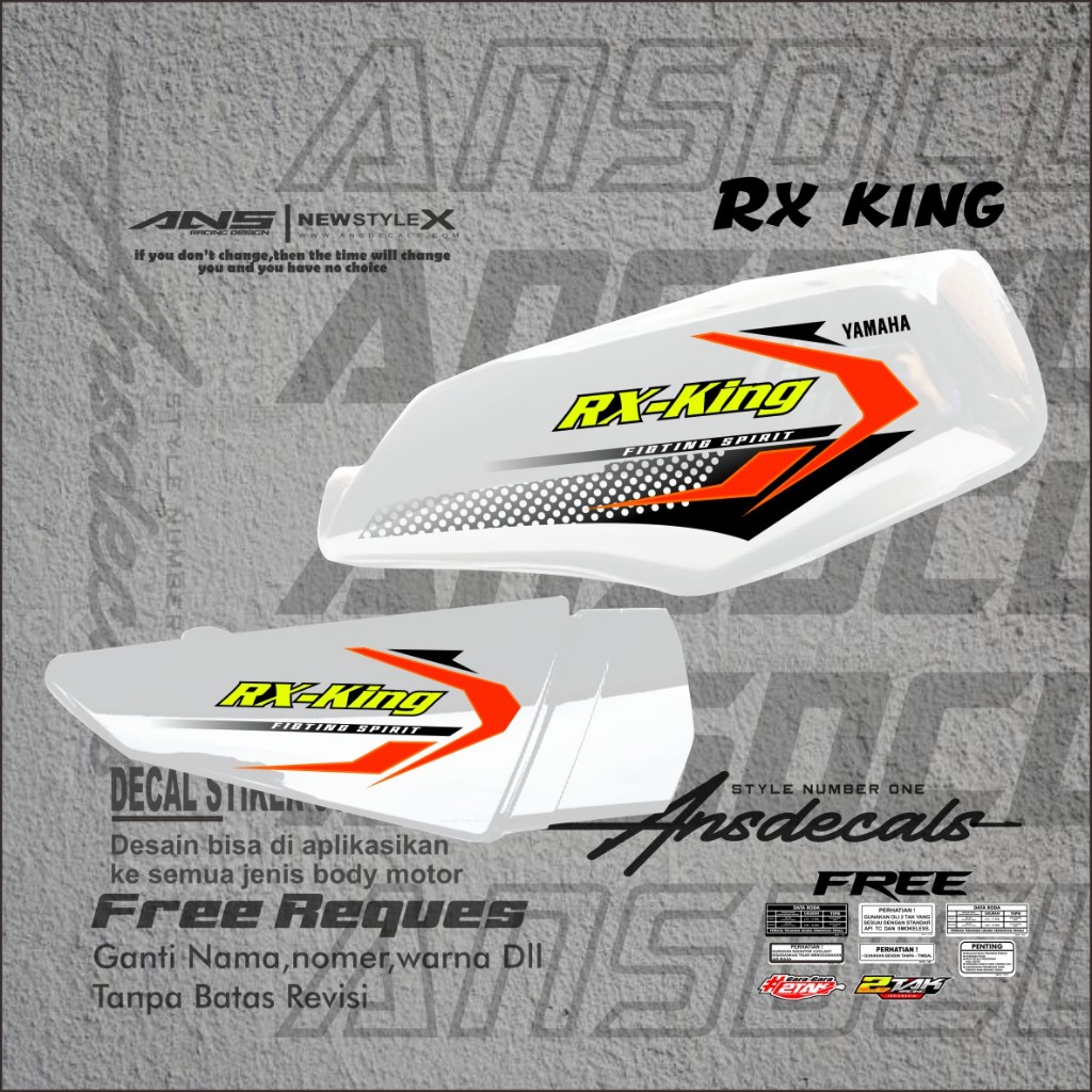 STRIPING MOTOR RX KING BISA REQUEST STIKER STRIPING RX KING VINYL/HOLOGRAM/TRANSPARAN