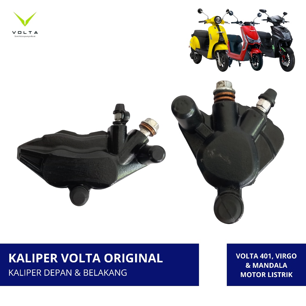 VOLTA ORIGINAL - KALIPER DEPAN BELAKANG MOTOR LISTRIK VOLTA 401, VIRGO, MANDALA