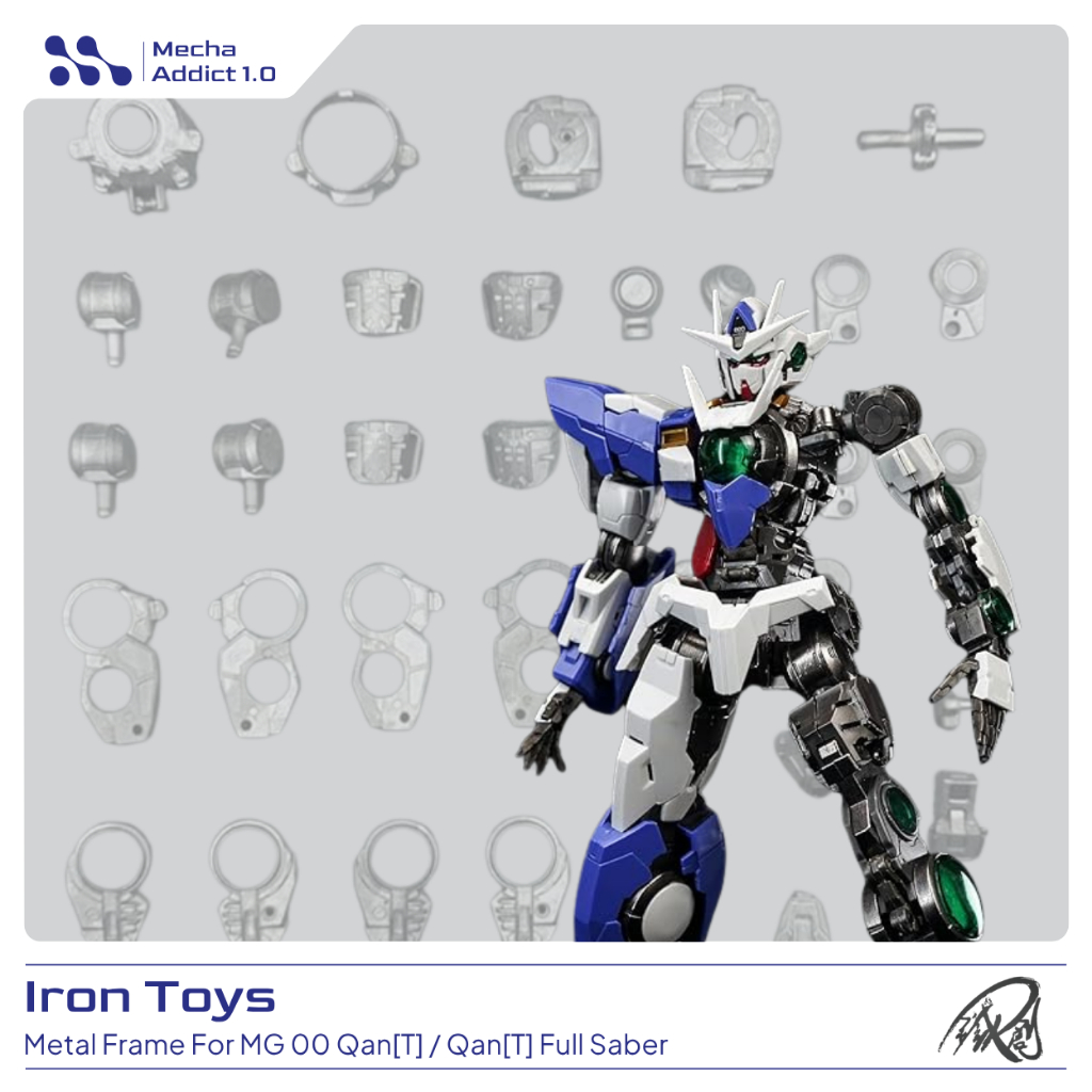 Metal Inner Frame for MG 00 Qant / Qan[T] Full Saber by Iron Toys