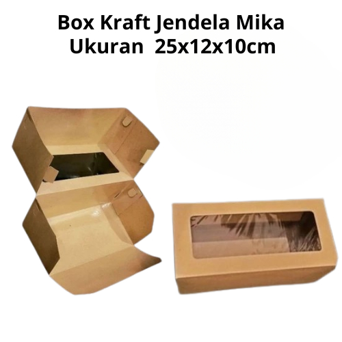 10 Pcs Box Craft Jendela Mika Ukuran 25x12x10cm