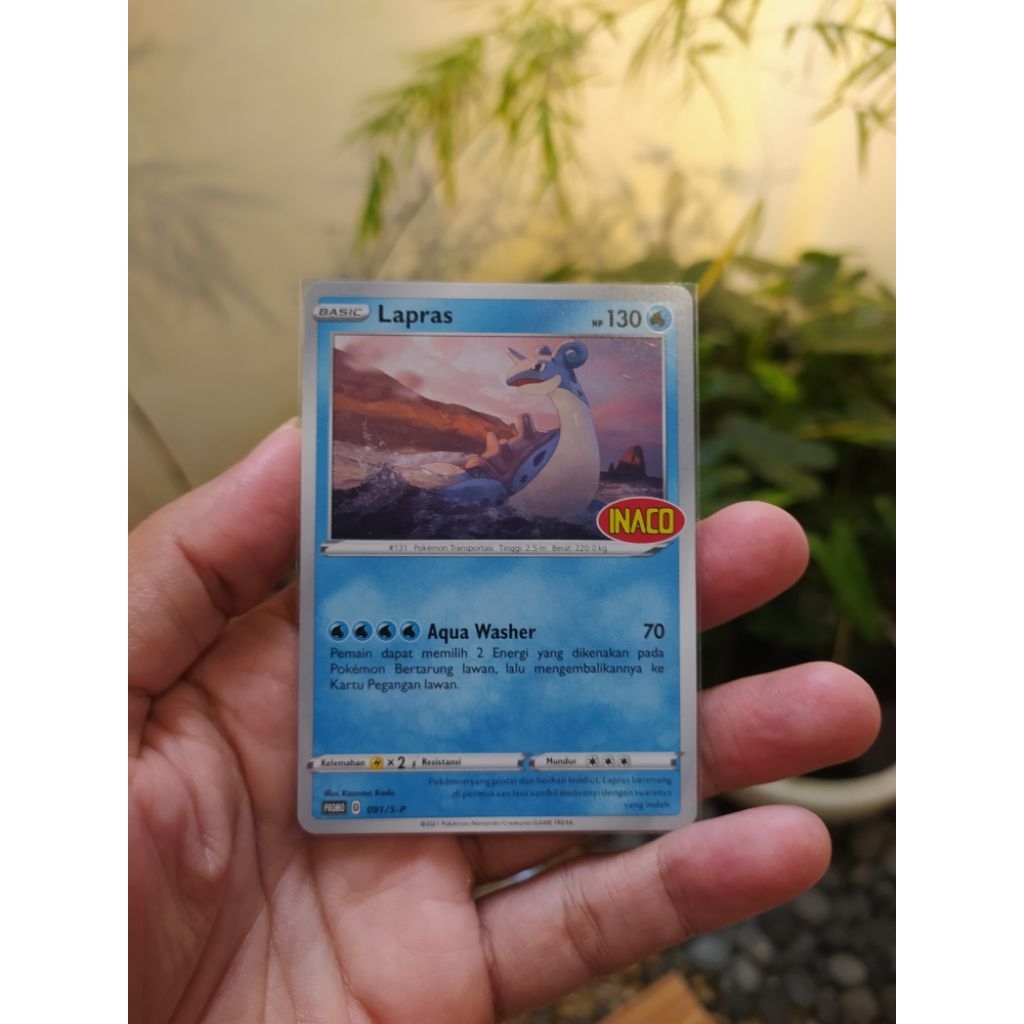 Kartu Pokemon TCG Indonesia Lapras Promo Inaco