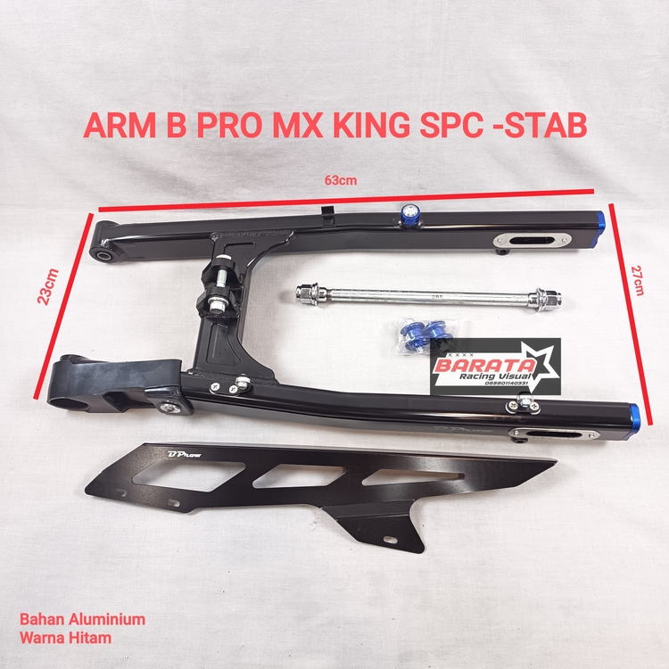 SWING ARM B PRO MOTOR MX KING SPC -STABILIZER HITAM ; SILVER