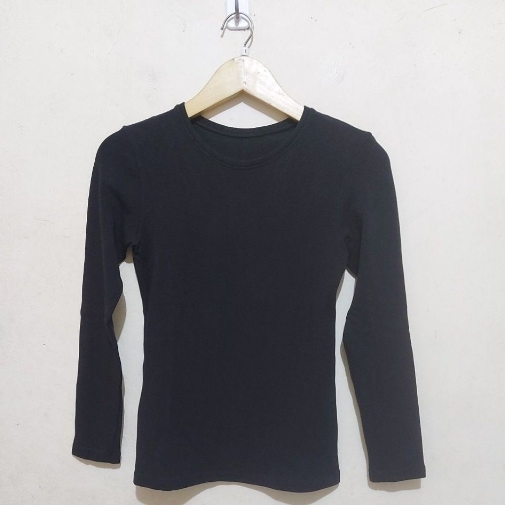 code:E277>SALE Tshirt Heattech ultrawarm crew neck untuk wanita UNI*S