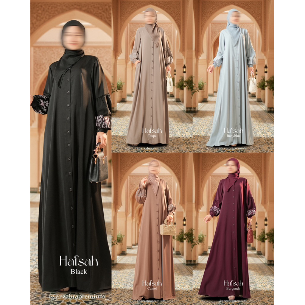 Hafsah Dress (Dress Saja) by Azzahra Premium Syari