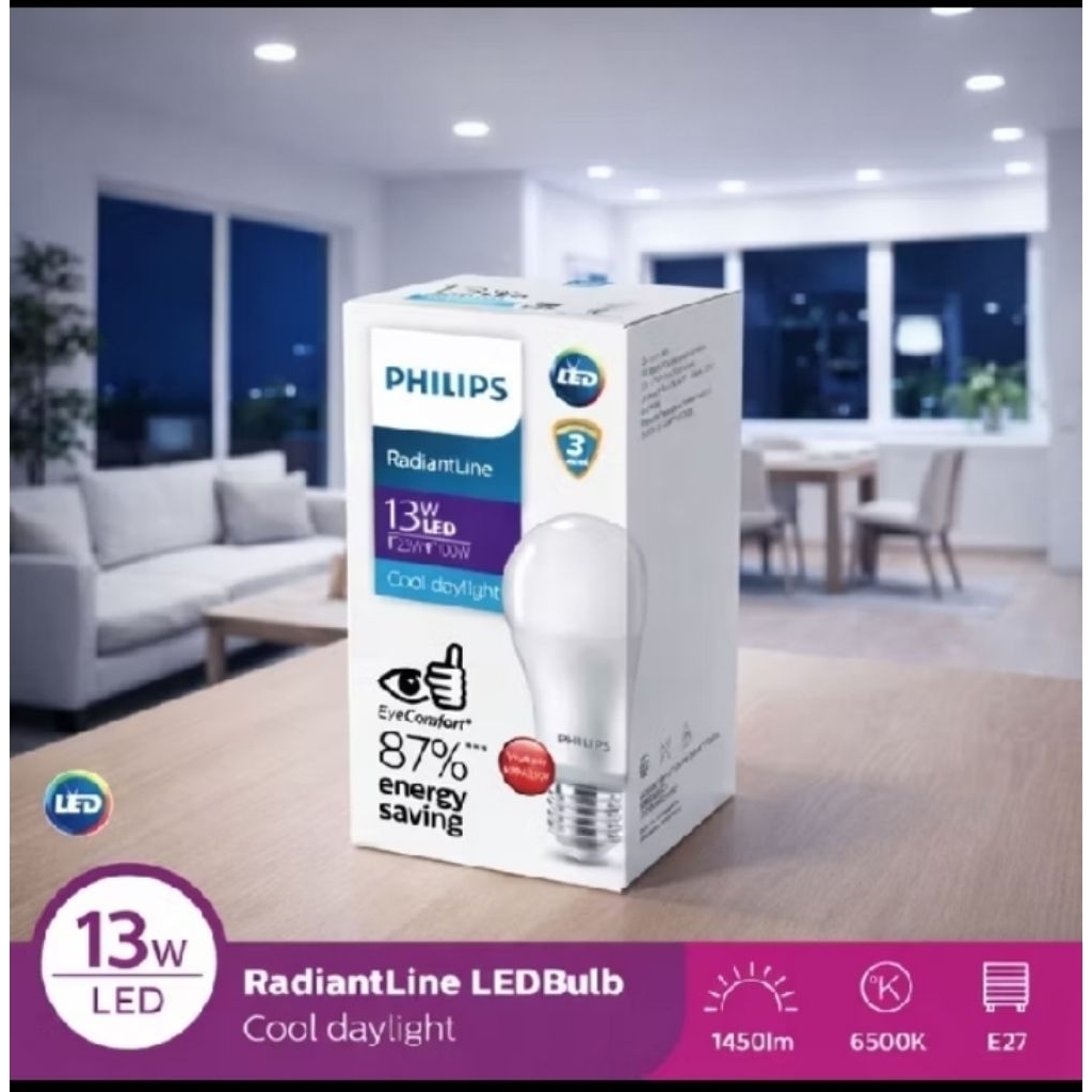 Philips led 13watt murah