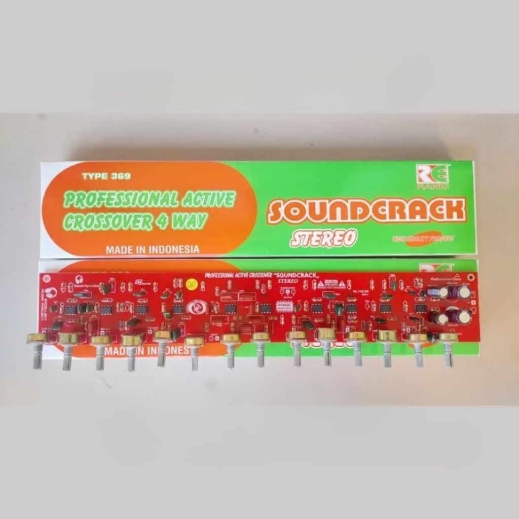 Kit aktif crossover 4 way stereo