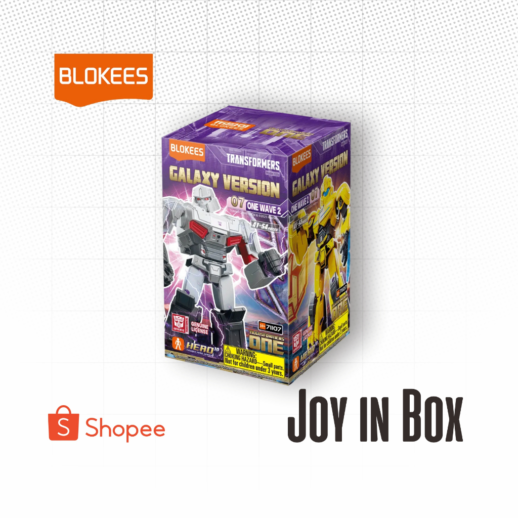 NEW KOLEKSI FIXED OFC BLOKEES Transformers Galaxy Version 07 One Wave 2 (Megatron, Shockwave, Soundw