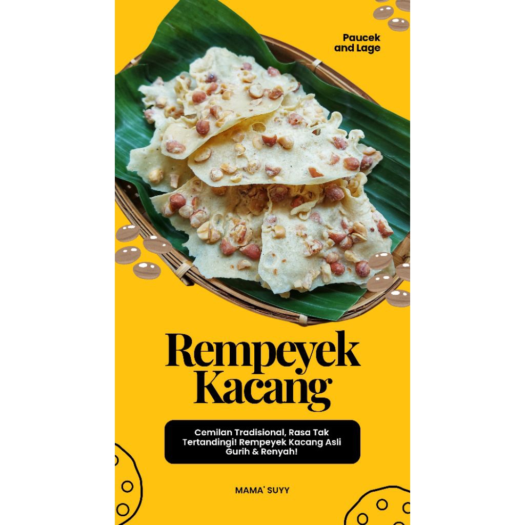 Rempeyek/peyek kacang 1kg khas Yogyakarta
