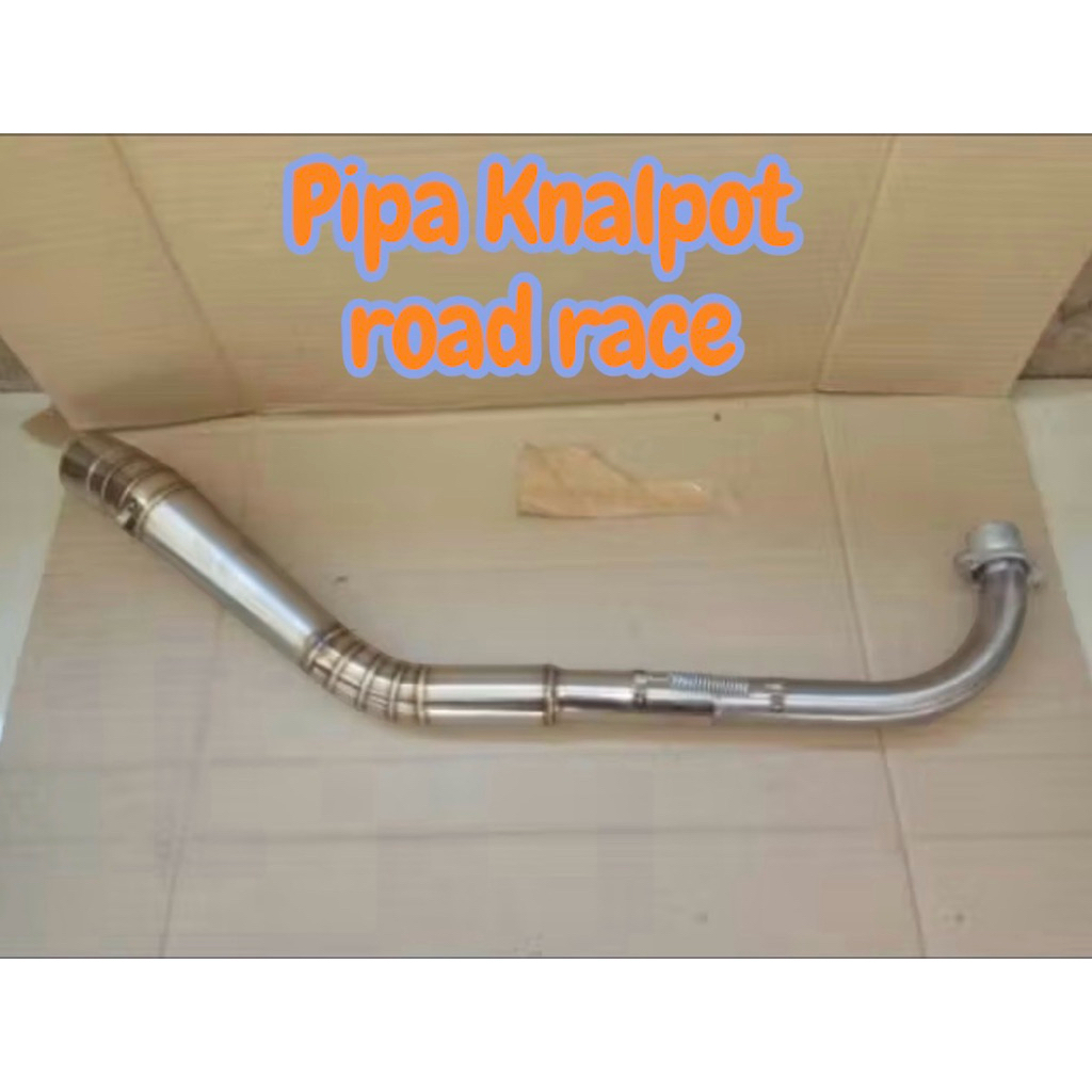 LEHER KNALPOT BEBEK ROAD RACE PIPA KNALPOT RACING JUPITER Z VEGA SUPRA SMASH LEHER KNALPOT BEBEK PIP