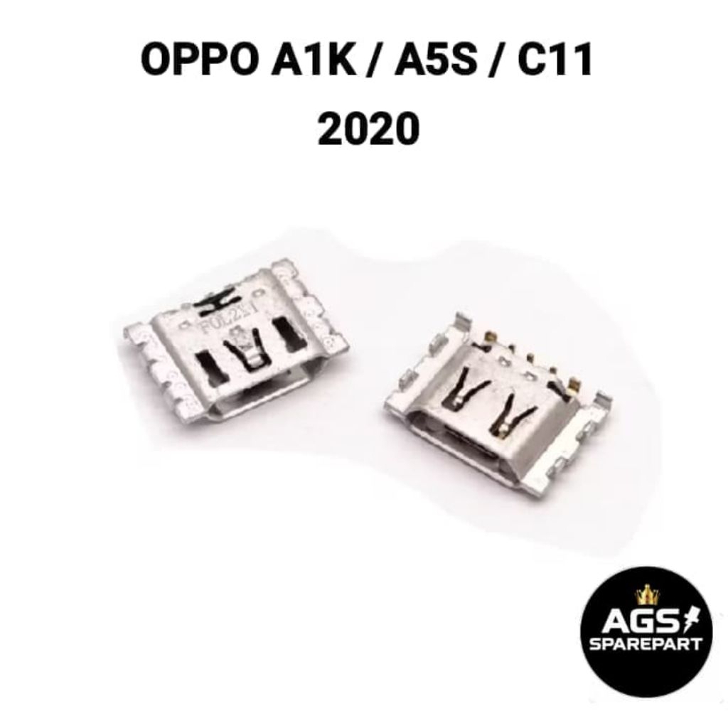 CONNECTOR CHARGER OPPO A1K / KONEKTOR CAS OPPO A1K / A5S / C11 2020