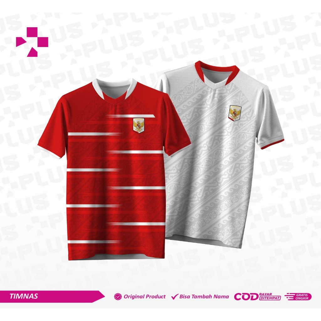 PLUS_ JERSEY TIMNAS JERSEY OLAHRAGA TIMNAS PEMIUM JERSEY TIMNAS INDONESIA