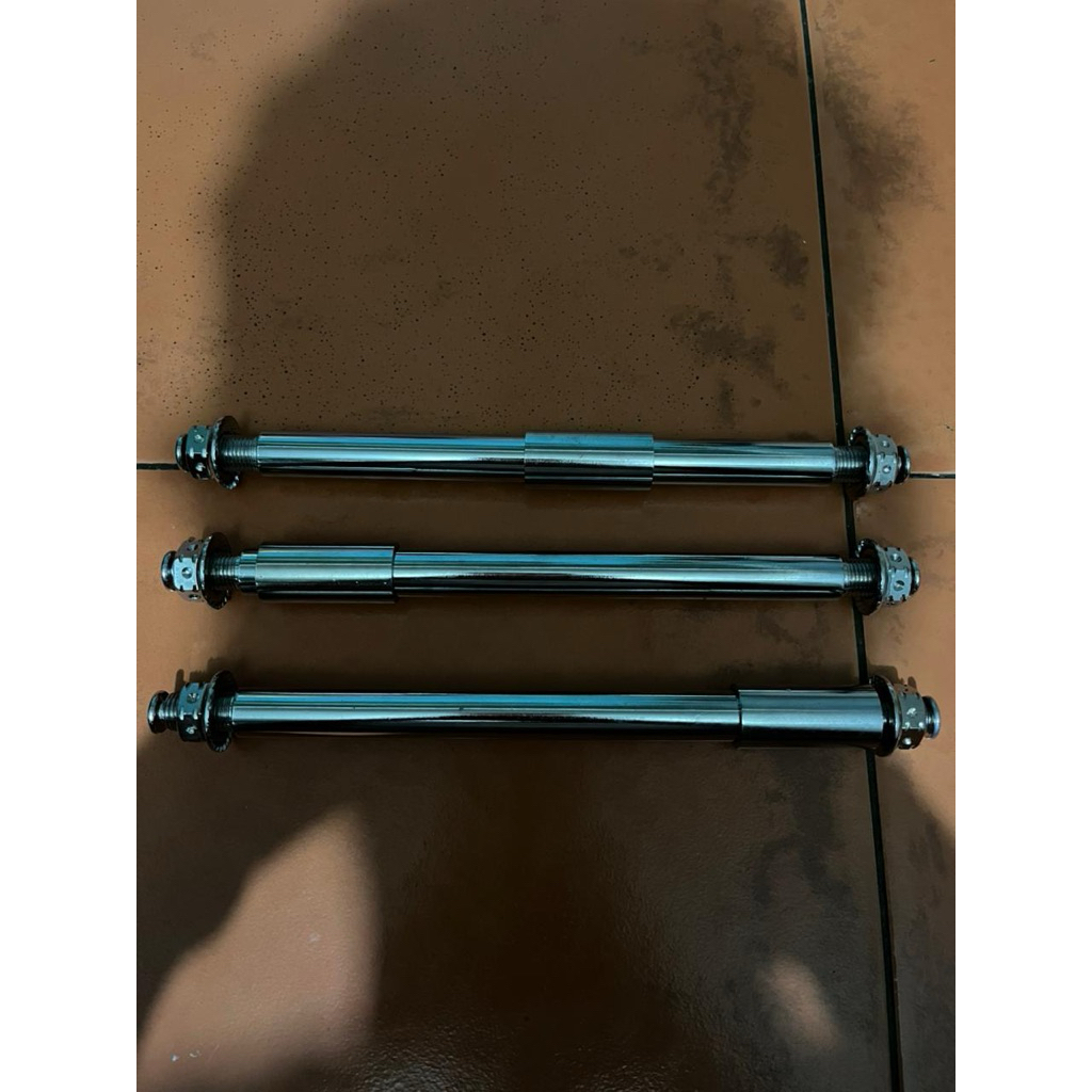 as roda ninja depan & belakang baut stenlis