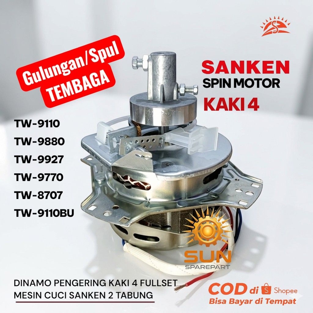 Dinamo pengering SANKEN Fullset KAKI 4 Gulungan TEMBAGA TW-9110 TW-9880 TW-9927 TW-9770 TW-8707 TW-9