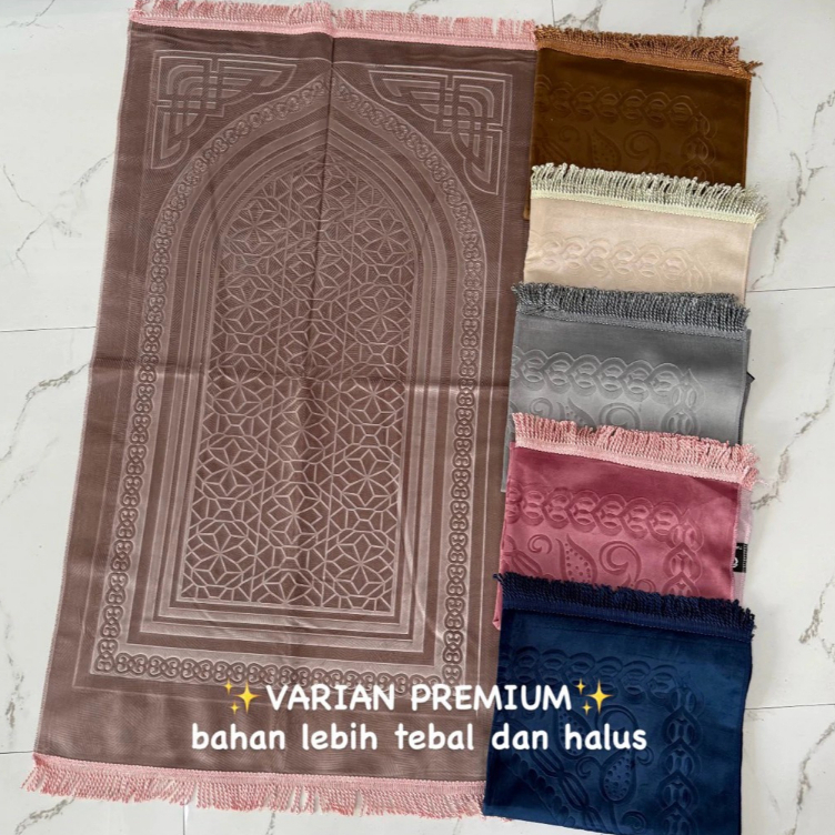 Sajadah Tipis Polos Premium Suede / Souvenir Haji & Umroh