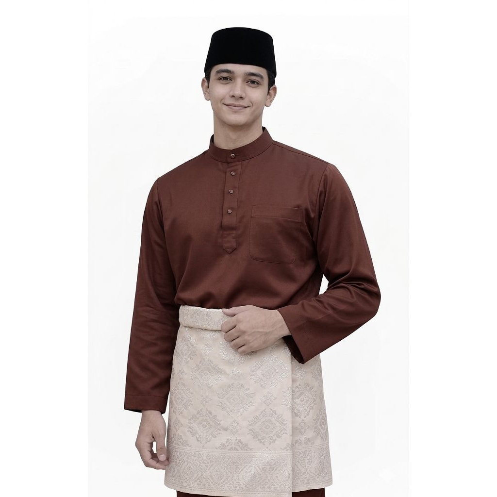 baju pria teluk balanga  bahan satin silk