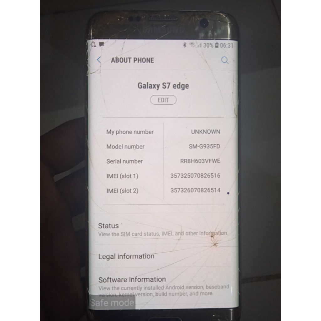 Mesin samsung s7edge