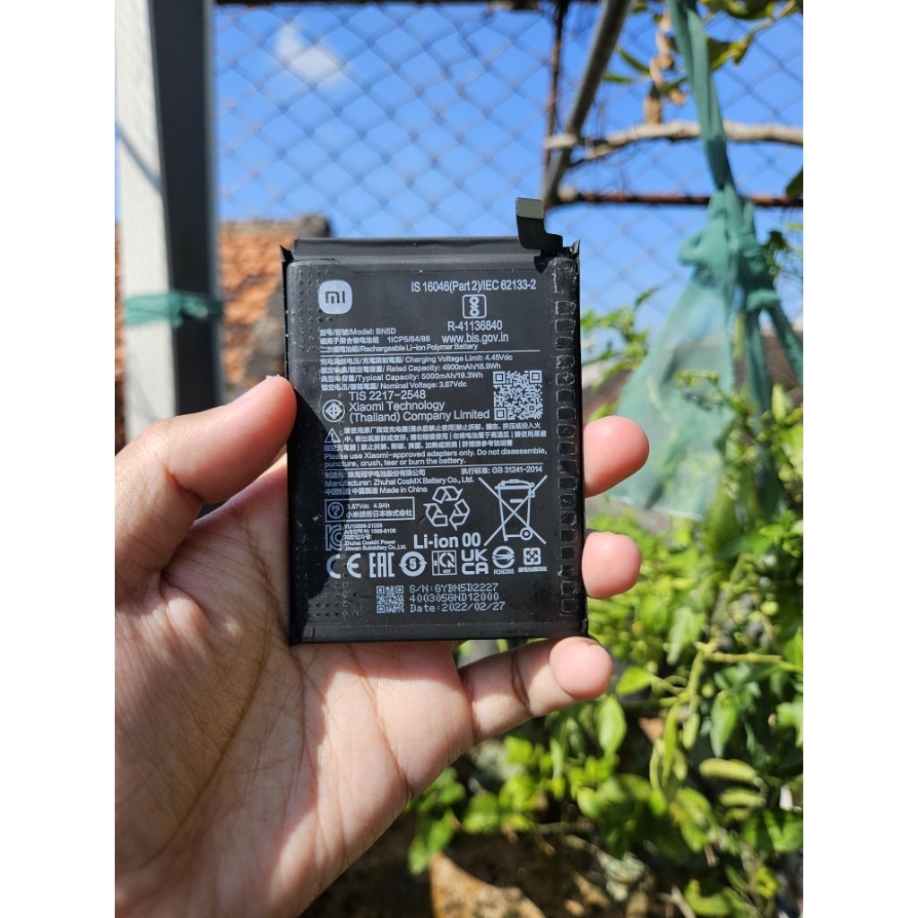 BATERAI BATRE BATTERY BN5D XIAOMI REDMI NOTE 11 / POCO POCHOPHONE M4 PRO 5G ORIGINAL COPOTAN BATREI