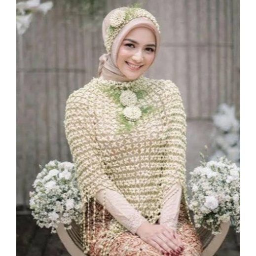Melati Asli Siraman Pengantin Baju Renda Muslim