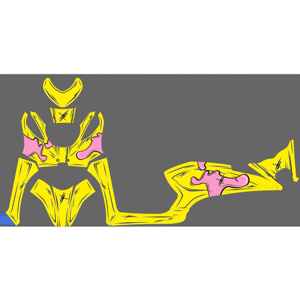 Decal stiker Honda Genio Motif Pink Minimalis D-U5-011