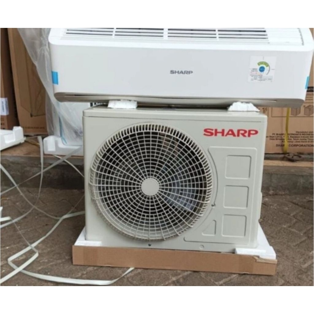 Outdoor Unit AC Sharp 1/2 PK - Freon R32, Kondensor Tembaga, 360 W