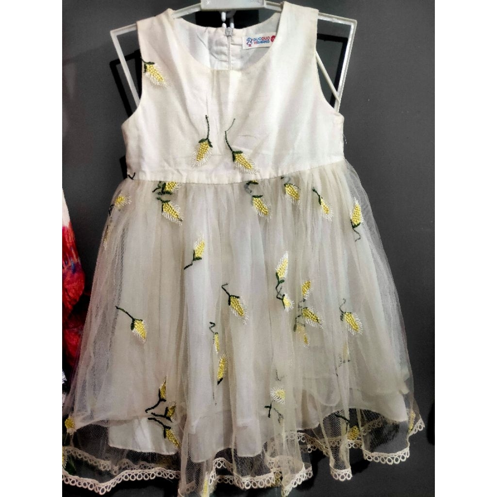 dress putih anak gaun pl preloved imp