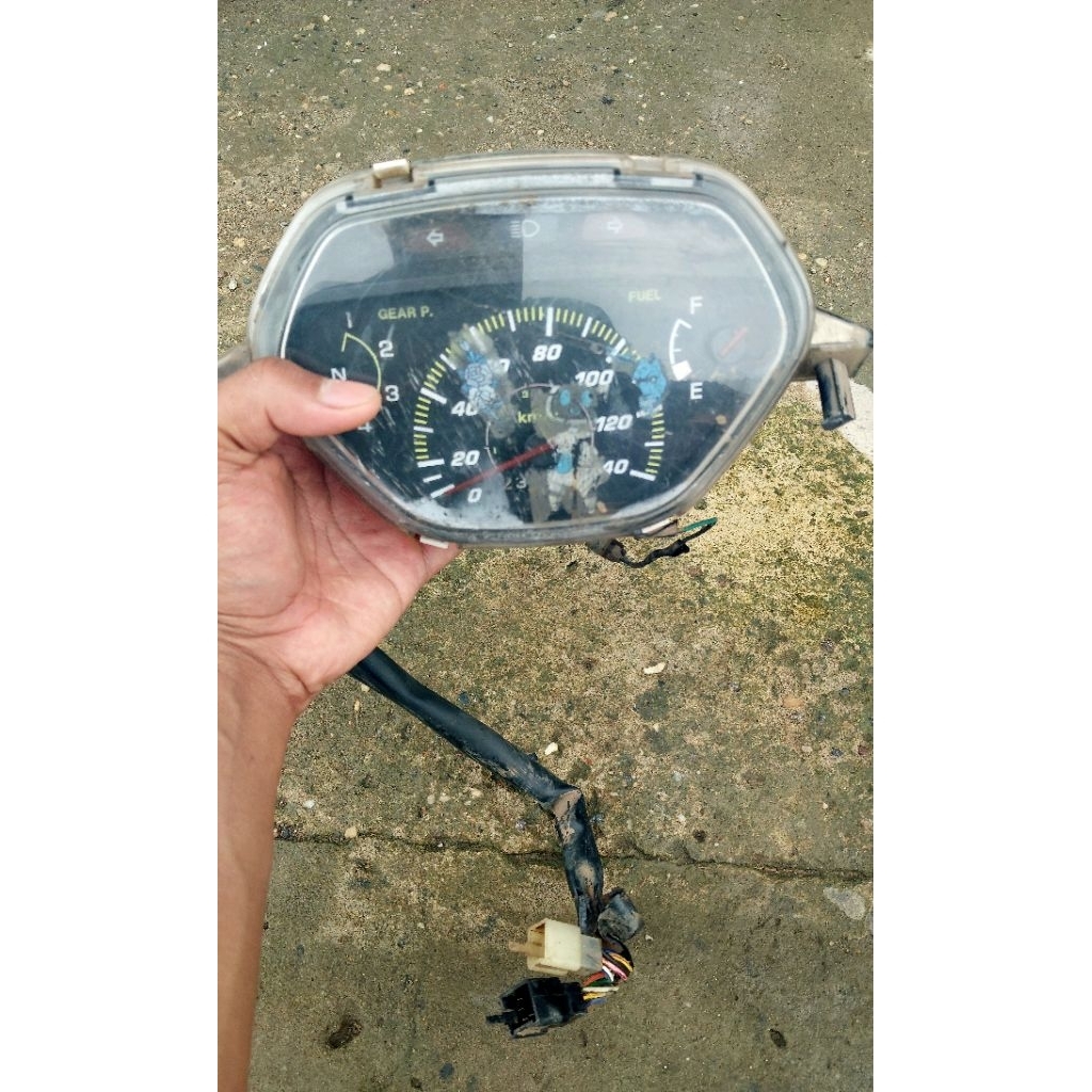SPEEDOMETER SUPRA X LAMA BISA JUGA UNTUK SUPRA FIT LAMA ORIGINAL COPOTAN MOTOR (SPEEDOMETER + KABEL)