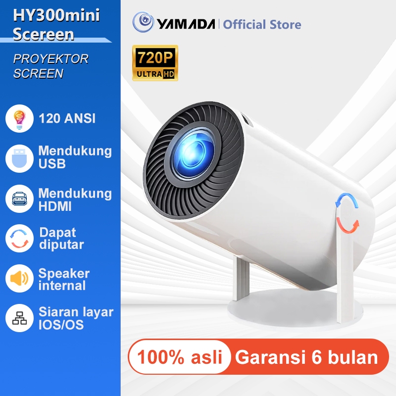 Proyektor Portabel HY300MINI Hanya untuk Screen Cast | Tanpa Sistem Android |  Proyektor Rumah untuk